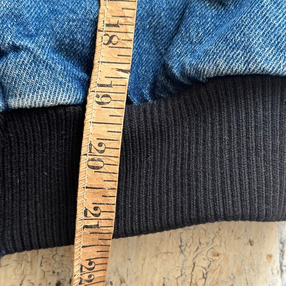 Vintage AMERICAN APPAREL Denim Bomber S Made in USA - Picture 5 of 7